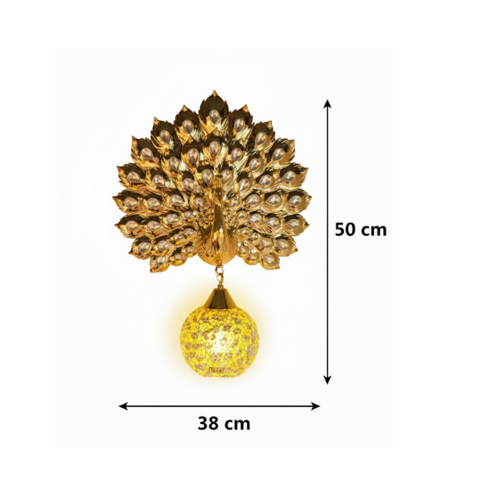 Ethereal Peacock Wall Light