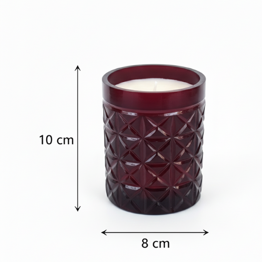 Maroon Aura Scented Wax Candle