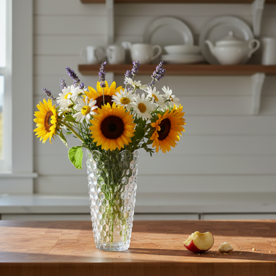FishScale Glass Flower Vase