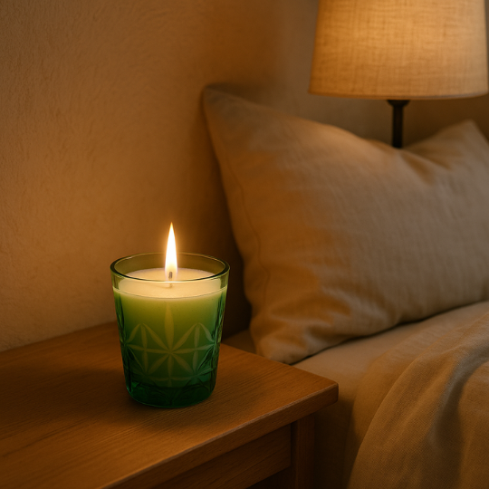 GreenFlake scented Wax Candle