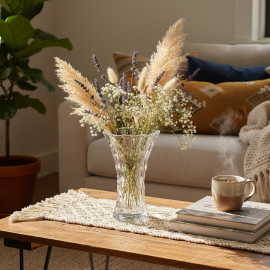 PureForm Glass Flower Vase