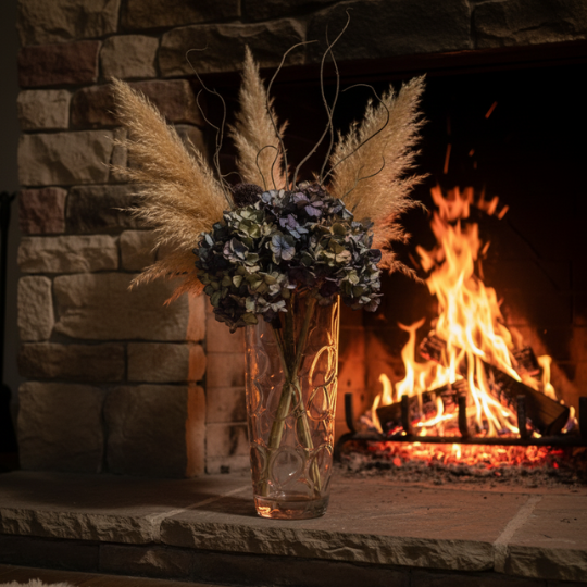 Urban Elegance Glass Flower Vase