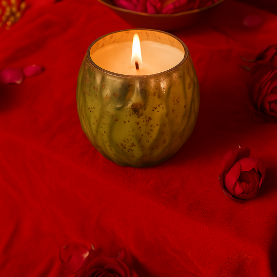 Olive Petal Scented Wax Candle