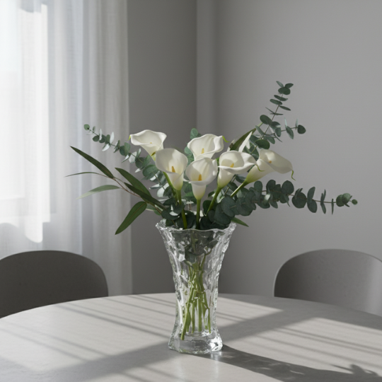PureForm Glass Flower Vase