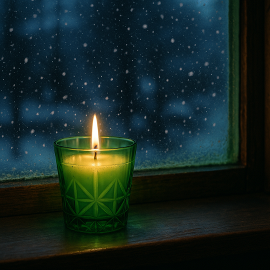 GreenFlake scented Wax Candle
