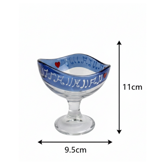Hand-Painted Blossom Grace Utility Bowl (Set of 6)