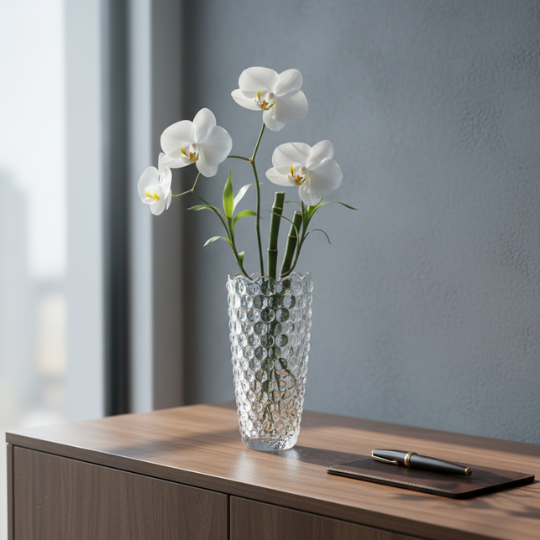 FishScale Glass Flower Vase