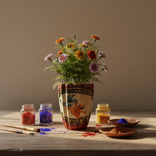 Handcrafted Tribal Echo Terracotta Planter