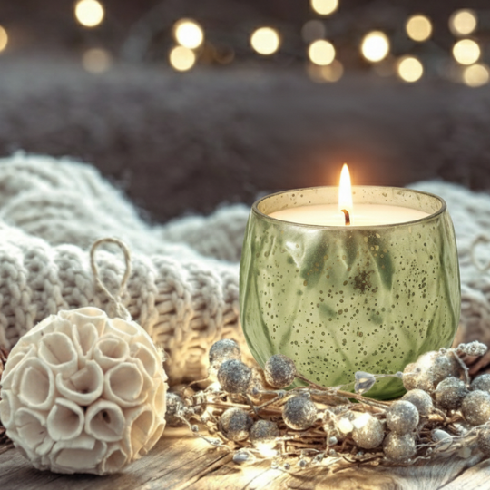 Olive Petal Scented Wax Candle