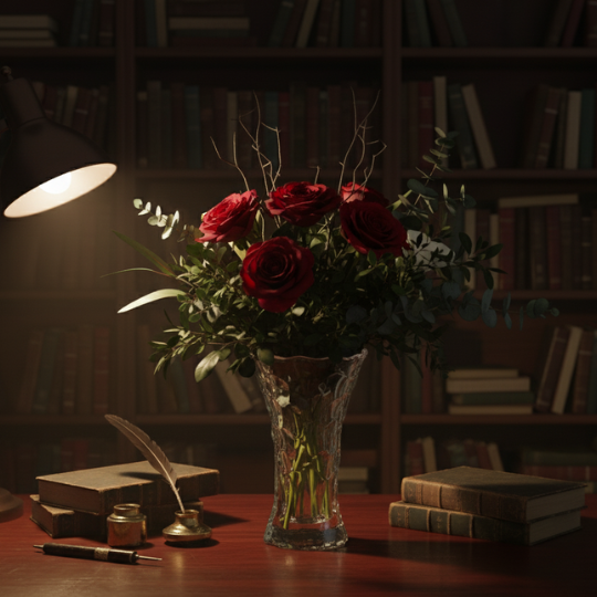 PureForm Glass Flower Vase