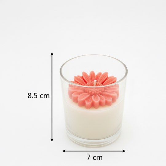 Crimson Bloom Wax Scented Candle