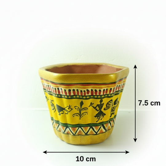Handcrafted Tribal Echo Terracotta planter