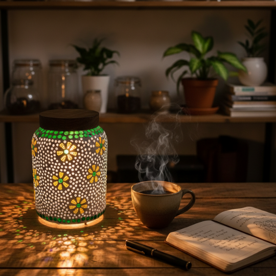 Handcrafted Radiant Bloom Table Lamp