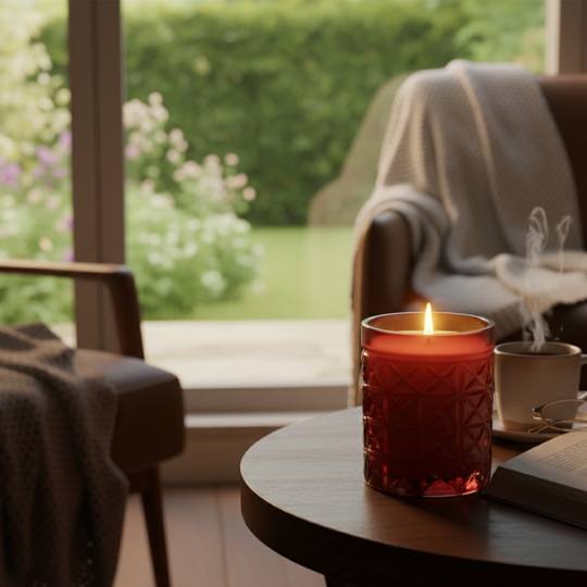 Maroon Aura Scented Wax Candle