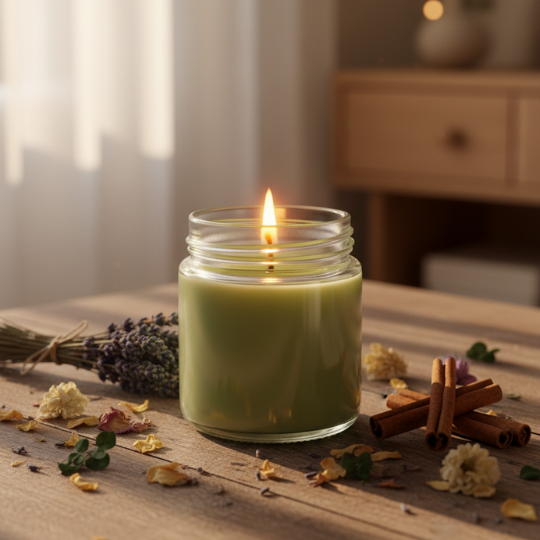 Olive Whisper Scented Wax Candle