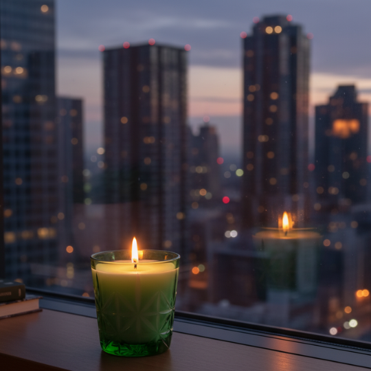 GreenFlake scented Wax Candle