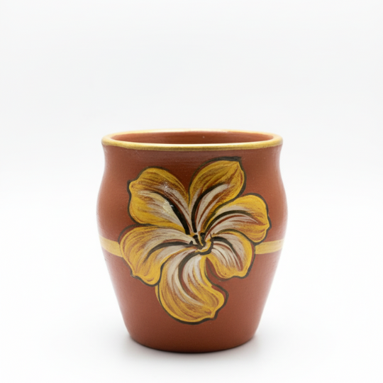 Handpainted Meadow Terracotta Mug ( Set Of 6 )